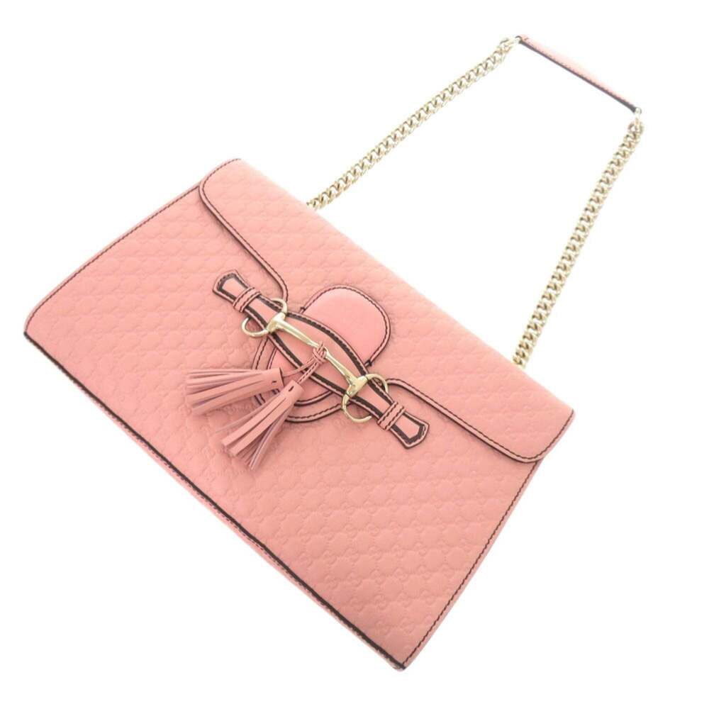 GUCCI Authentic Pink Leather Shoulder Bag - Picture 5 of 10